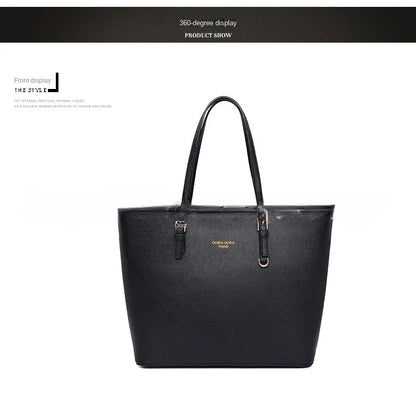 Women Large Capacity Bucket Tote Bag Shoulder Handbag Mommy Bag Work Travel Casual Purse