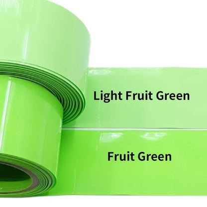 1/8/15M PVC Heat Shrink Tube 18650 Lipo Battery Pack 105mm ~ 300mm Insulated Protection Film Wrap Case Cable Sleeve Fruit Green
