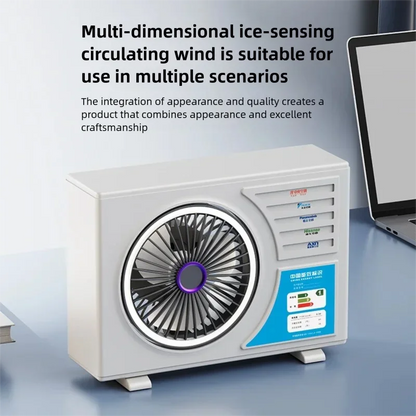 Home High-Speed Desktop Fan with Multiple Adjustable Levels Cool Circulating Air Mini Air Conditioning Style Silent Cooling Fan