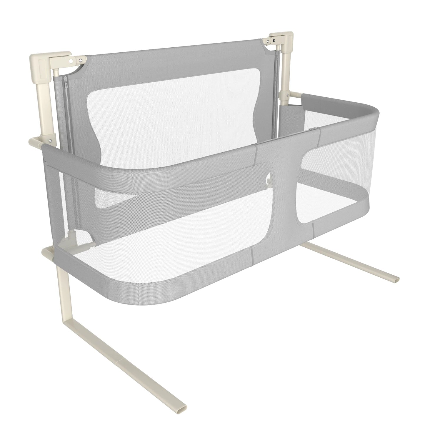 Baby Bedside Crib 120x50cm, Parent Bed Crib, Bed Rail/Fall Protection Alternative for Children's Bed, Baby Box Spring Bed