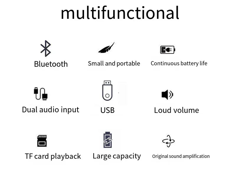 Mini Bee Megaphone Portable Charge Bluetooth4.0 Compatible Megaphone With Lavalier Microphone Waist Hanging Voice Amplifier TF