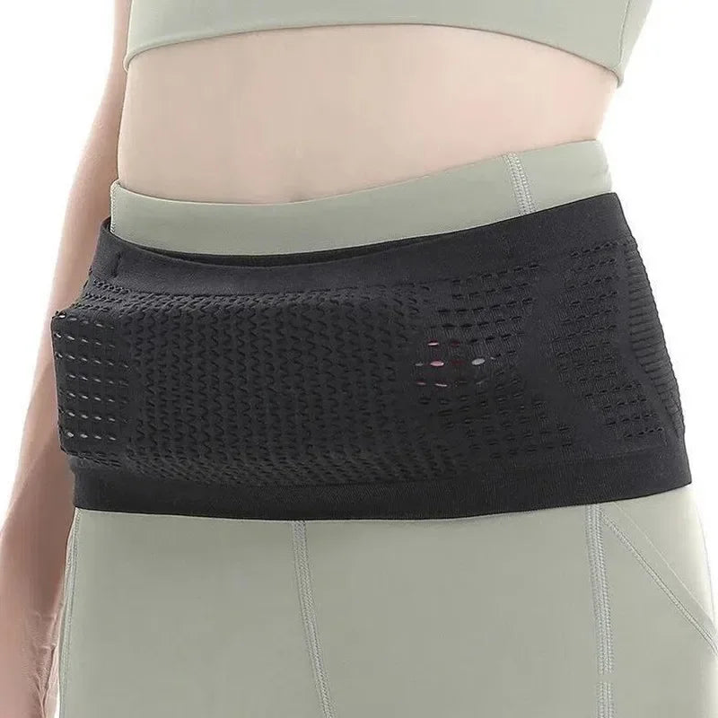 Seamless Invisible Running Waist Belt Bag Unisex Sports Fanny Pack Mobile Phone Bag Gym Running Fitness Jogging Run Cycling Bag