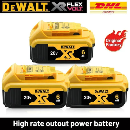30 100% Original DeWalt 20V/60V 2.0Ah-9.0Ah MAX Battery Power Tool Replacement For DCB184 DCB181 DCB182 DCB200 Battery