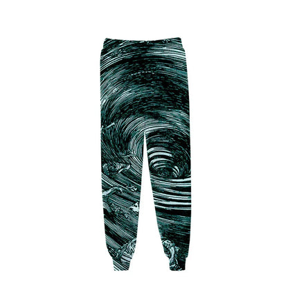 New Hot Sale 3D Print Tie Dye Pink and Green Pants Colorful Psychedelic Trousers Streetwear Men/Women Sweatpants
