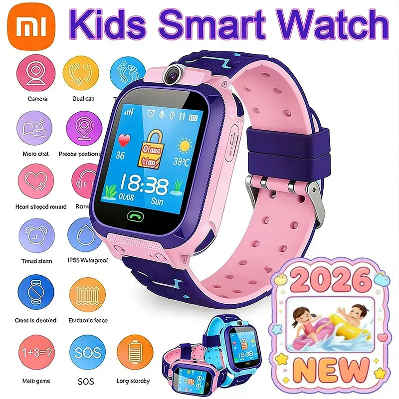 XIiaomi New5G Kids Smart Watch Sim Card Call SOS GPS Location Child Smart Watch Camera Waterproof Watch For Boys Girls Gifts