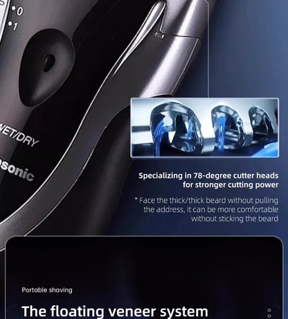 Panasonic Electric Razor For Men, Battery-Operated Travel Shaver, Cordless Wet Dry Lightweight Shaver with Ergonomic Grip ﻿