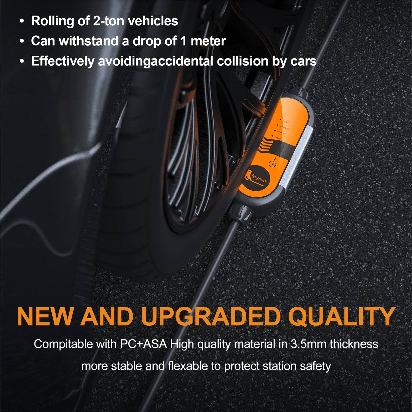 feyree 32A 7KW Type2 EV Portable Charger 3.5KW 16A 1Phase EVSE Charging Box 11KW 16A 3Phase Car Charger for Electric Vehicle