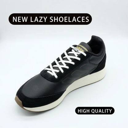 Elastic No Tie Shoelaces Semicircle Shoe Laces for Kids and Adult Sneakers Shoelace Quick Lazy Metal Lock Laces Shoe Strings
