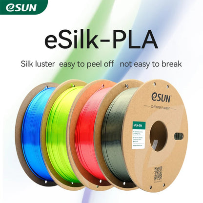eSUN Silk PLA Filament 1.75mm Silk PLA 3D Printer Filament 1KG (2.2 LBS) Spool 3D Materials for 3D Printers DIY Artwork Printing