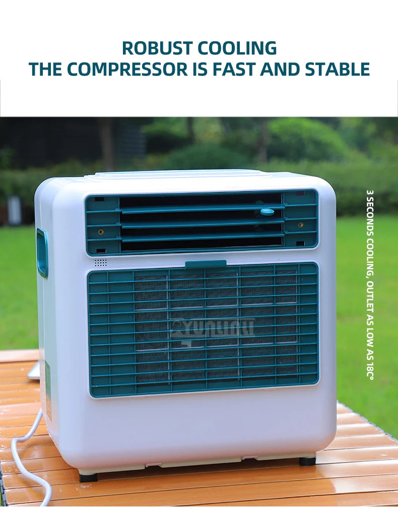 220V Mobile Air Conditioning Machine Free Installation Air Conditioner Small Camping Climatisation Cooling Machine