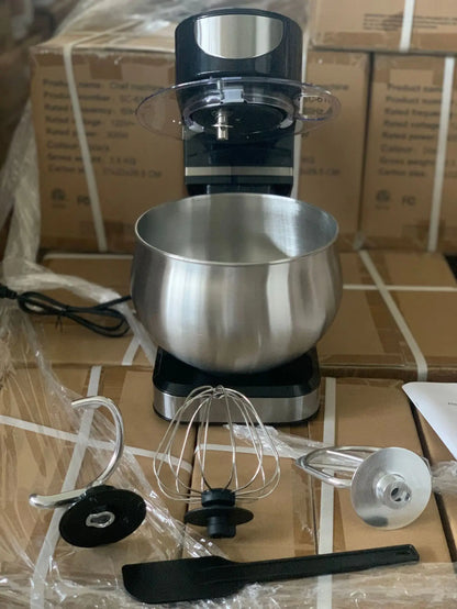 5L Stand Mixer – 3-in-1 Multifunctional Kitchen Machine with Dough Hook, Beater & Whisk,1000W Powerful Motor for Baking/Cooking