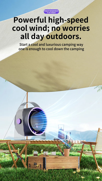 Portable Smart Electric Fan 100-speed Usb Small Fan Mini Office Dormitory Desktop Air Cooler Ceiling Fan Wall-mounted Air Cooler