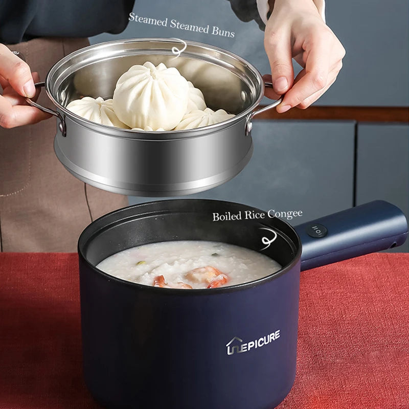 Multifunction Cooker Household Single/Double Layer Hot Pot Electric Rice Cooker Student Dormitory Mini Non-stick Pan Pots EU/US