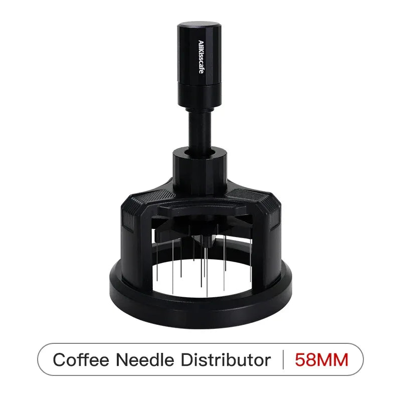 ALIKISSCAFE WDT Tools Rotary 51mm 54mm 58mm Espresso Stirrer Needle Distributor Magnetic Coffee Maker Accessories Barista Tools