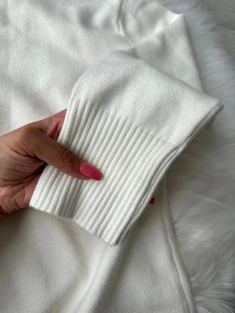 Winter Pink Turtleneck Sweaters Women Oversized Autumn Warm Women's Jumper Loose Basic White Turtleneck For Women Pullovers