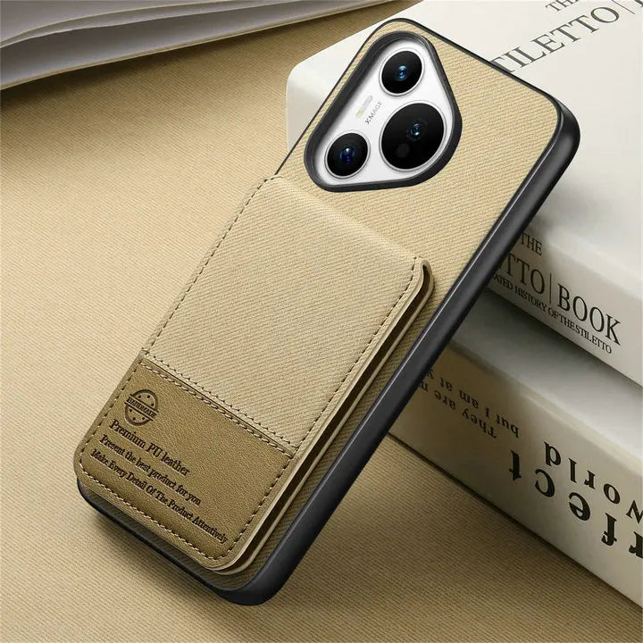 RFID Leather Luxury Case for Huawei Pura 70 Pro Plus 5G Card Cover Flip Back Shell Huawei Pura 70 Ultra Pura70 Pro+ Phone Cover