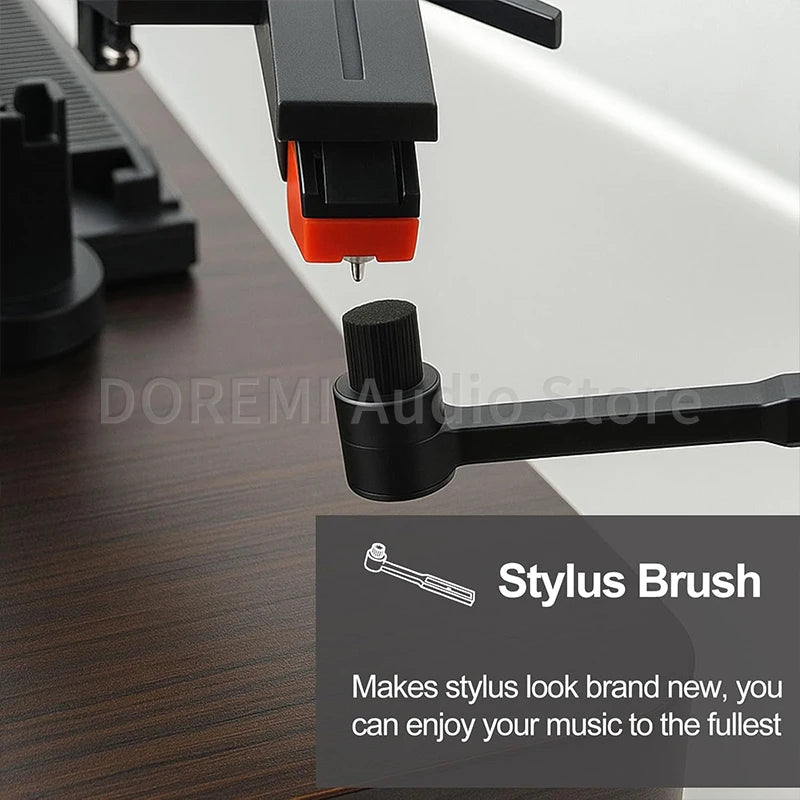 6 Pcs Anti Static LP Vinyl Record Cleaner Dust Remover Brush Turntable Cleaning Solution Stylus Cleaning Gel Player Cleaning Kit