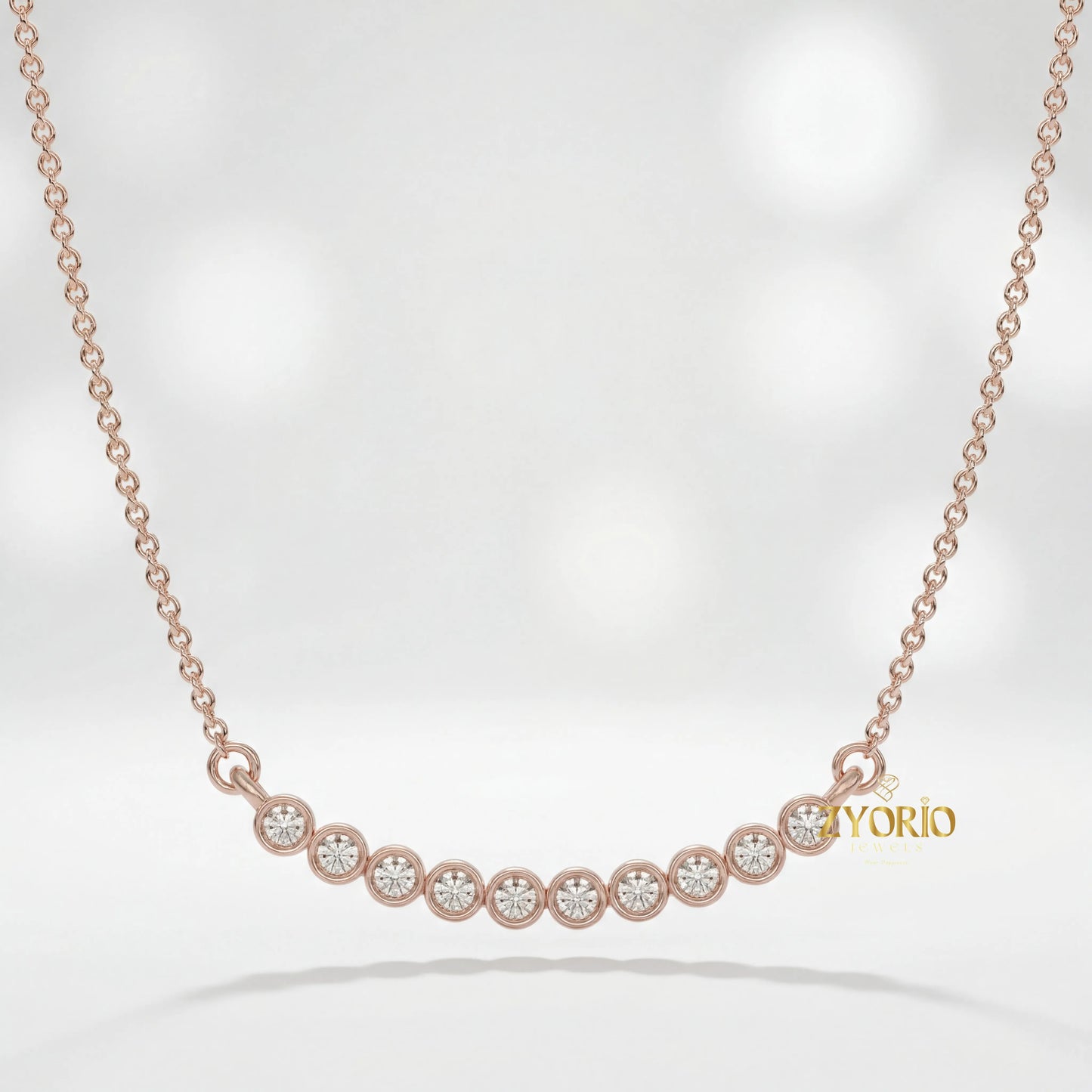 Classic 925 Sterling Silver Diamond Necklace Luxury Fashion Jewelry For Women Wedding Party Gift