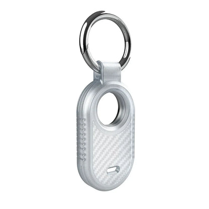 Carbon Fiber Style Case For Samsung Galaxy Smart Tag 2 Locator Anti-lost Backpack Keychain TPU Soft Silicone Protect Back Cover