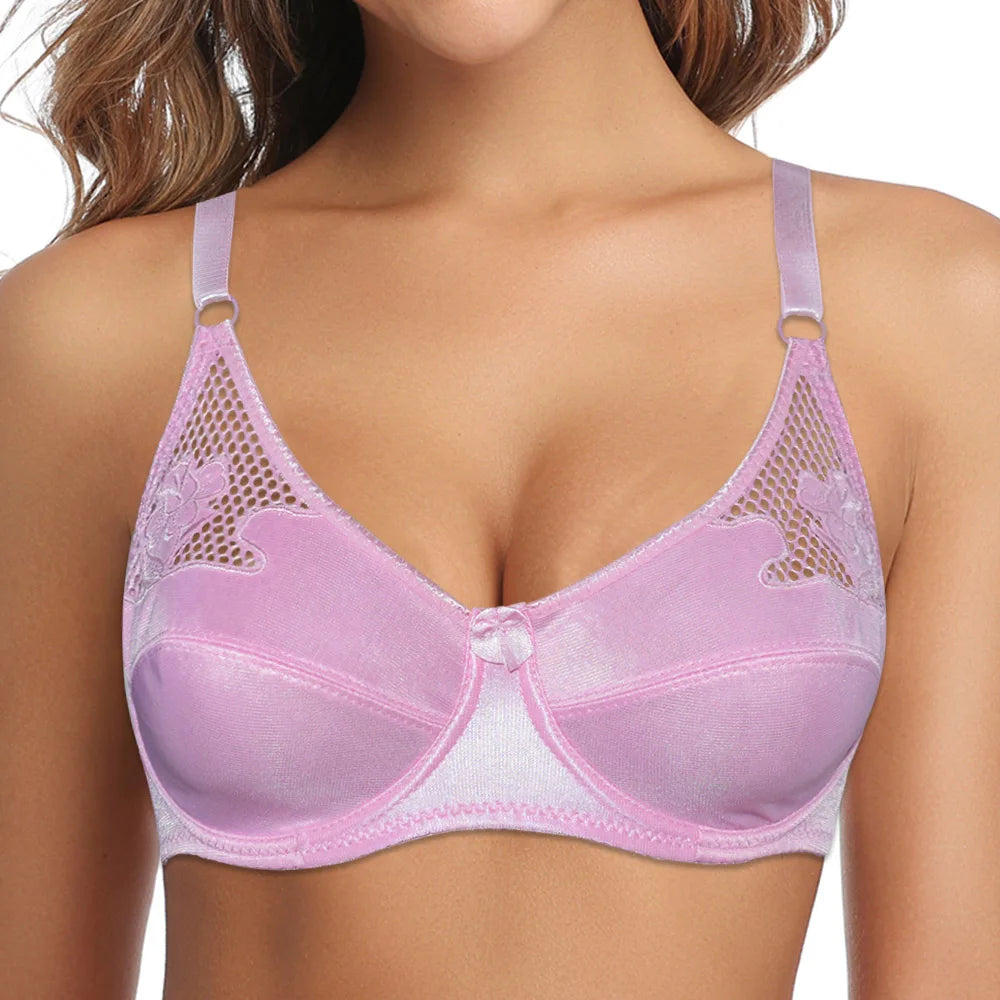 Bras For Women Embroidery Underwire  Sexy Bra Female Underwear Bralette Lingerie BH Top A B C D Cup