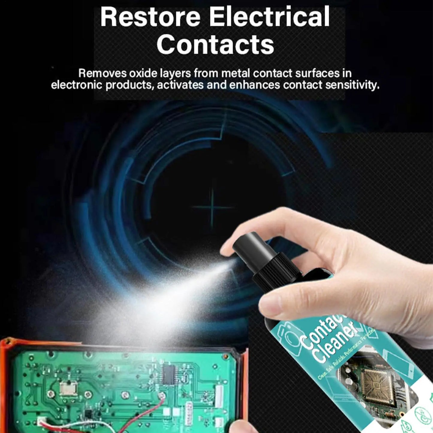 Contact Cleaner No Damaging Cleaning Liquid 100ml Electronic Circuit Board Cleaner For PCB Motherboard Connectors Laptop Phone
