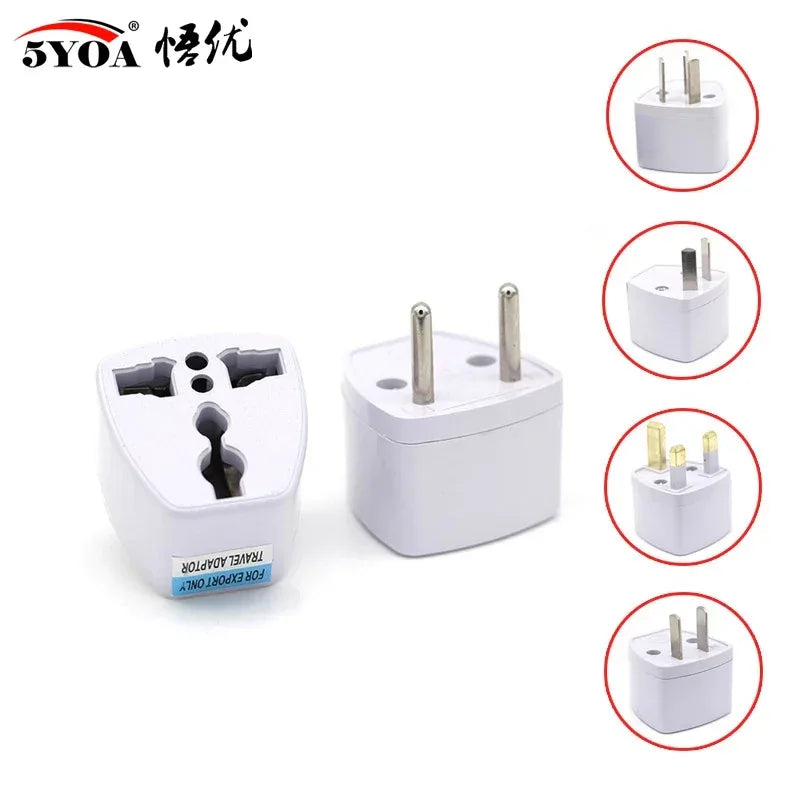 5YOA Power Socket Charging Port Universal Worldwide Travel Wall Charger AC Power AU UK US EU Plug Adapter Adaptor Option 2 USB
