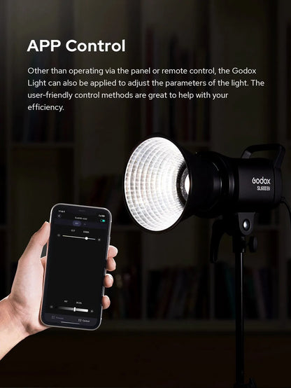 Godox SL60IID SL60IIBi 75W Daylight Bi-color LED Video Light with Bowens Mount for Camera Photography Fill Light CRI 96 TLCI 97
