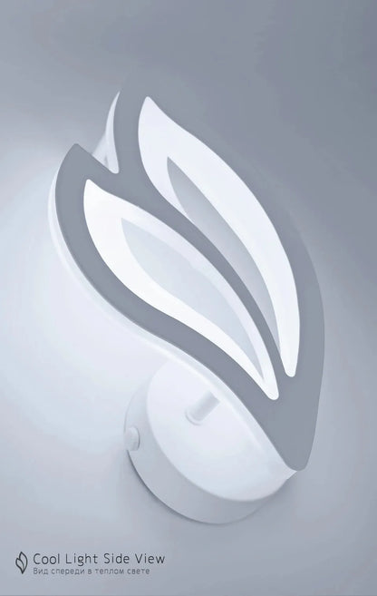 Modern LED Wall Lamp Bedroom Bedside Leaf Wall Lamp Sconces Living Room Home Indoor Lighting Fixture Minimalist Led Night Light