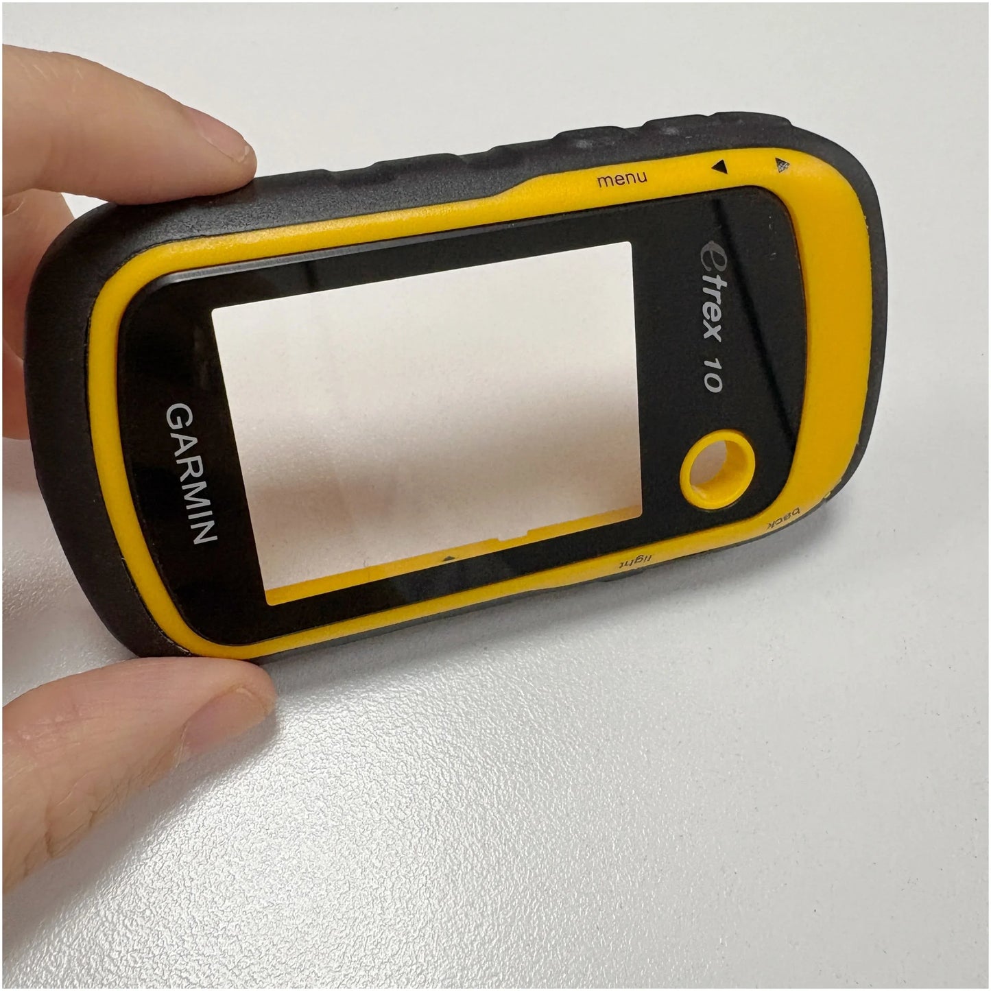For Etrex 10 Etrex10 Front Cover GSP Handheld Part Repair Glass Panel With Yellow Housing Shell