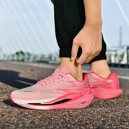Men's Running Shoes Jogging Breathable Mesh Cushioning Non-Slip Outdoor Casual shoes Couple Trainer Race Sneakers Off-road Shoes