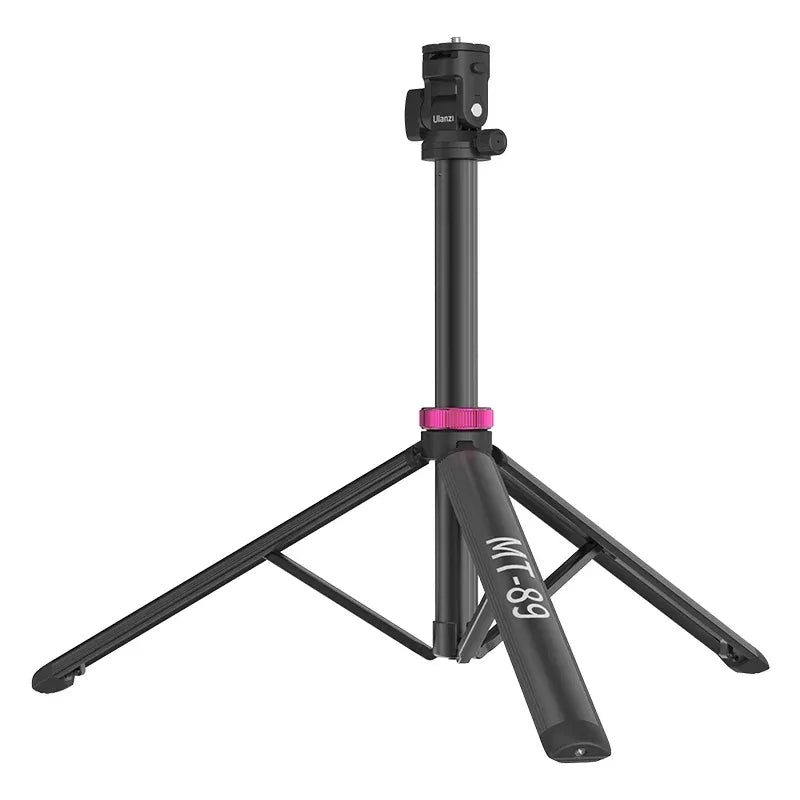 Ulanzi MT-89 2M Quick-Release Light Stand with Cold Shoe Mount 8-Section Extend for Action Camera Phone Clamp Photograph Tripod