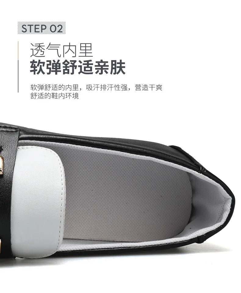2026 Spring Autumn New Men's Sports Shoes Fashion anti-slip sneakers Casual PU Leather Business Shoes Versatile Work Shoes