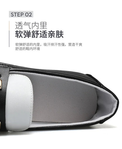 2026 Spring Autumn New Men's Sports Shoes Fashion anti-slip sneakers Casual PU Leather Business Shoes Versatile Work Shoes