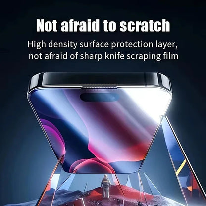 4Pcs 9D Oleophobic Dust Free Easy Installation Screen Protector For iPhone 16 15 14 13 12 11 17 Pro Max XR X XS MAX 8 Plus Glass