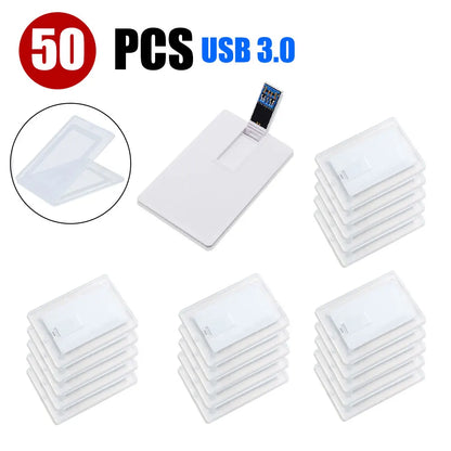 10/20/50PCS LOT Free Logo 100% Capacity 16GB 32GB Credit Card USB Flash Drive 3.0 Customized Logo Top Quality Creative Pendrive