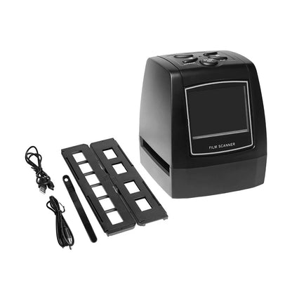 Protable Negative Film Scanner 35/135mm Slide Film Converter Photo Digital Image Viewer with 2.4" LCD Build-in Editing Software
