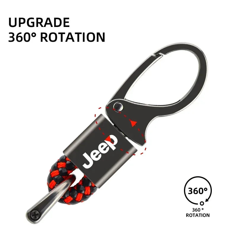 Car Keychain Auto Keyring Accessories For Jeep Renegade Compass Grand Cherokee Wrangler jk Gladiator Patriot