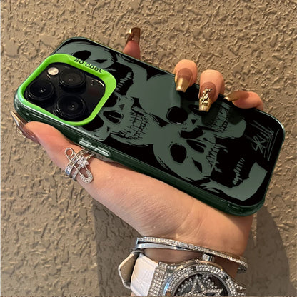 Skull Horror Patterns Laser Case for Xiaomi 14 13 14T 13T 12T Pro 11 Lite 5G NE POCO X7 X6 X5 X3 NFC F4 GT F5 F6 M5S M6 Pro 4G