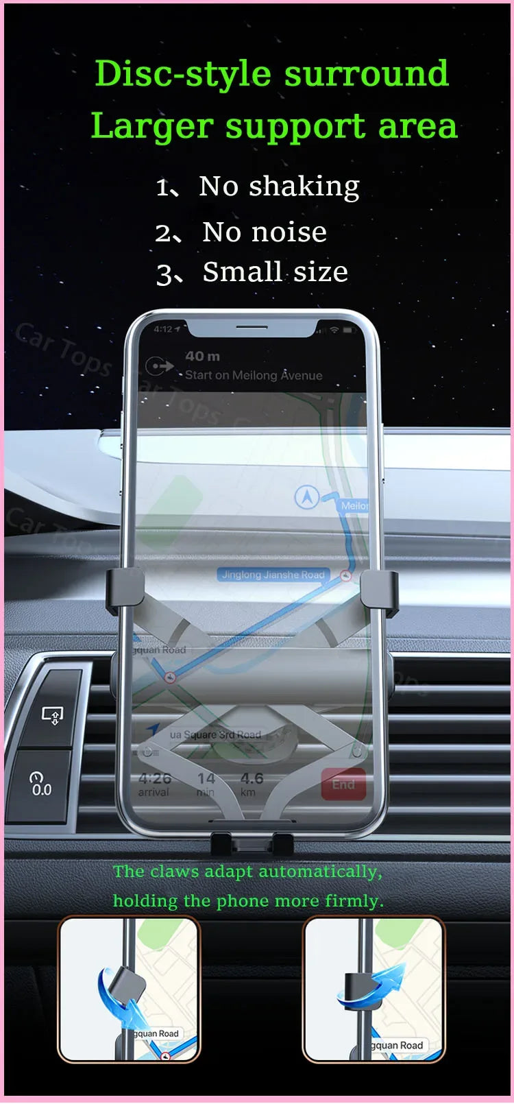 For Chery Tiggo 8 Pro 2022~2024 New MagSafe Screen Car Mobile Phone Holder GPS Bracket Gravity Mount Support Stand Accessories