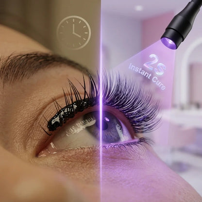 10W UV Lash Lamp Floor with Foot Switch False Eyelash Extension Nail Dryer Grafting Glue Fast Curing Light