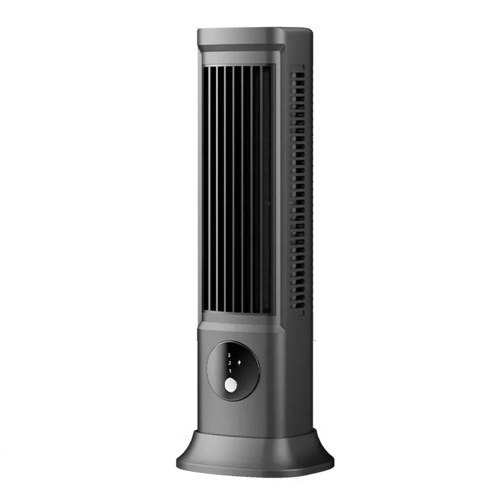 Desk Tower Fan USB Rechargeable 3 Speeds Summer Ventilation Fan Vertical Horizontal Electric Fan Household Air Conditioning Fan