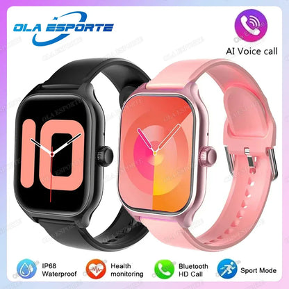 2.01'' Sports SmartWatch Fitness Clock Health Monitor Waterproof Smartwatch Wireless Call Watches For Men Women IOS Andriod 2025