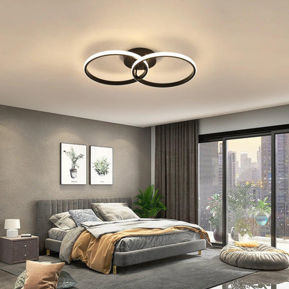LED Ceiling Light 42W 4000LM,Double Ring LED Ceiling Light,4500K,Modern LED Ceiling Light,Ceiling Lamp for Living Room