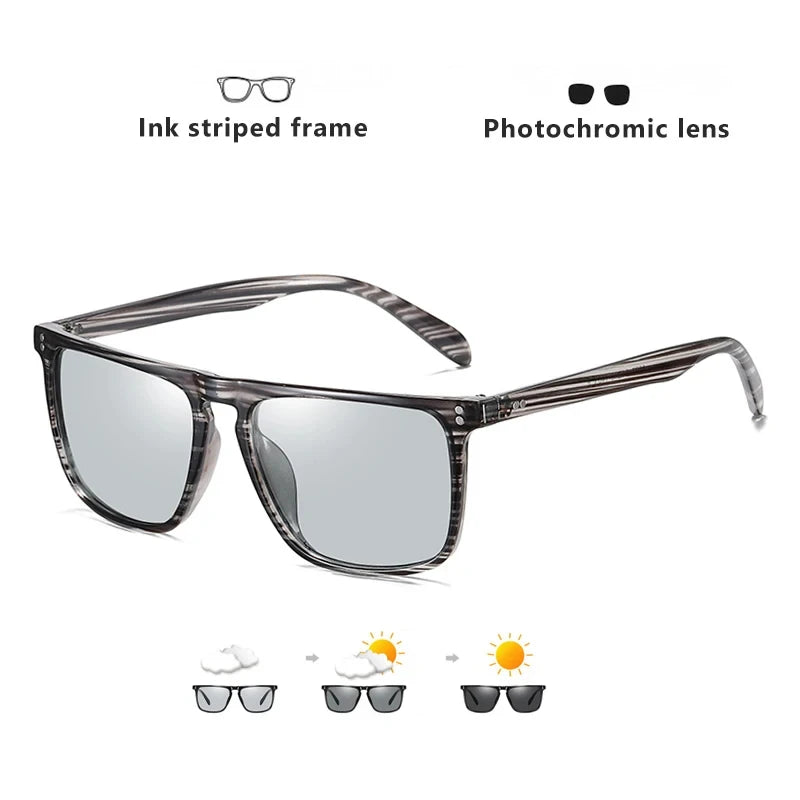Fashion Blue-Light Shifting Sunglasses Micro-Rivet Design for Driving & Urban Escape Anti-Glare Daily Travel Essentials