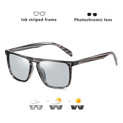 Fashion Blue-Light Shifting Sunglasses Micro-Rivet Design for Driving & Urban Escape Anti-Glare Daily Travel Essentials