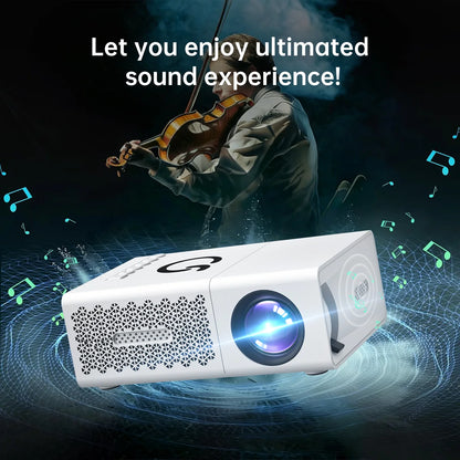 Mini Portable LED Projector | Home Theater & Outdoor Cinema Supports 4K