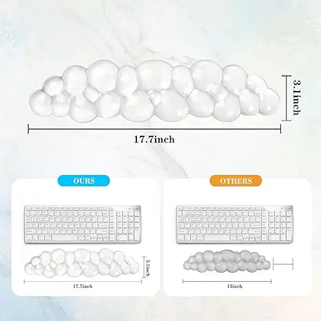 Mouse pad Wrist antislip silicone transparent Wrist brace Support Mat Memory Wrist Mouse Pad Computer Laptop keyboard Mat