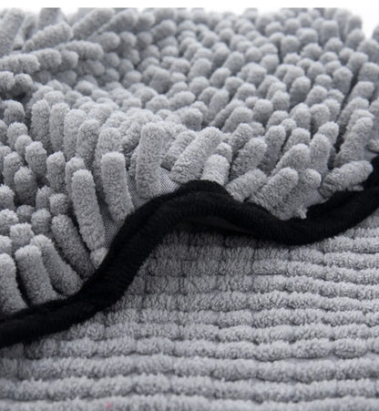 1Pcs Super Absorbent Pet Bath Towel Quick-drying Cat Towels Convenient Soft Bath Robe Dry Pet Cleaning Washcloth Dog Accessories