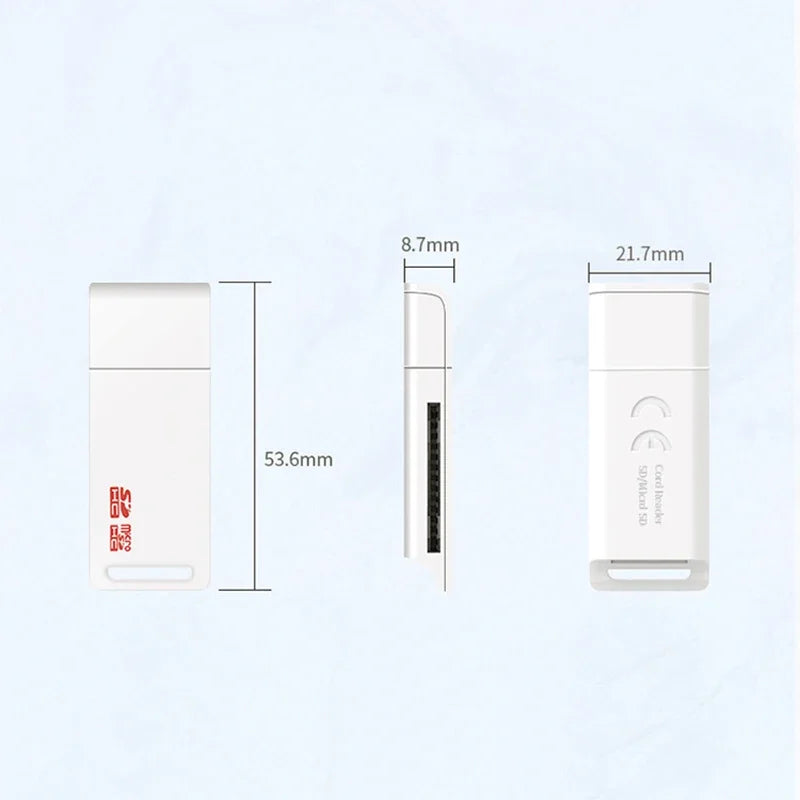 USB 2.0 TF Micro SD Card Reader High Speed Data Transfer Converter Computer Notebook Laptop USB Disk Card Writer Adapter Dongle