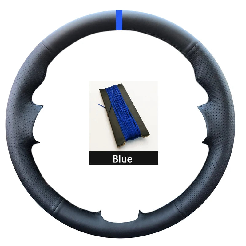 Black Suede Car Steering Wheel Cover For Opel Astra(K) Corsa(E) Crossland X Grandland X Insignia Leather Steering Wrap